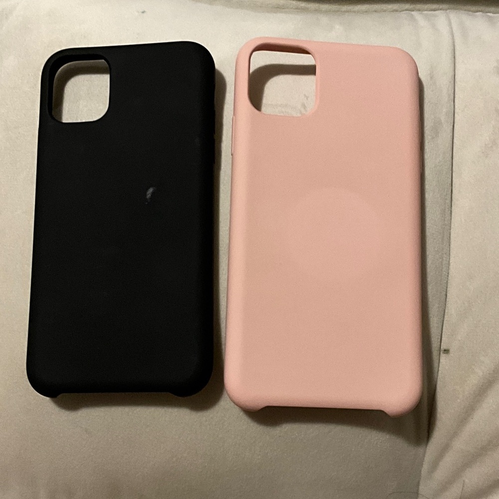 Dual Pack Black and Pink Phone Cases